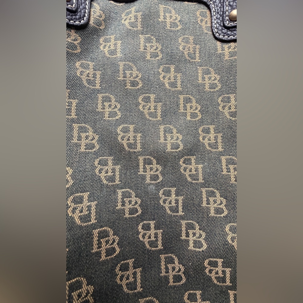Dooney & Bourke Olive and Dark Brown Tote - Picture 4 of 8